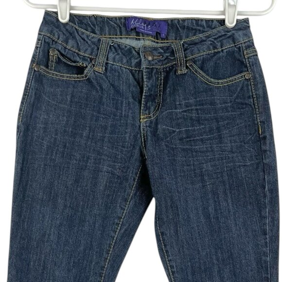 Miley Cyrus Max Azria Women's Blue Denim Jeans Size 7 Stretch Low Rise Skinny - Picture 3 of 11